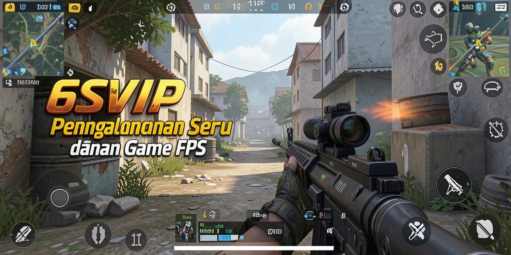 Tampilan gameplay seru dari 6SVIP dalam aksi FPS.