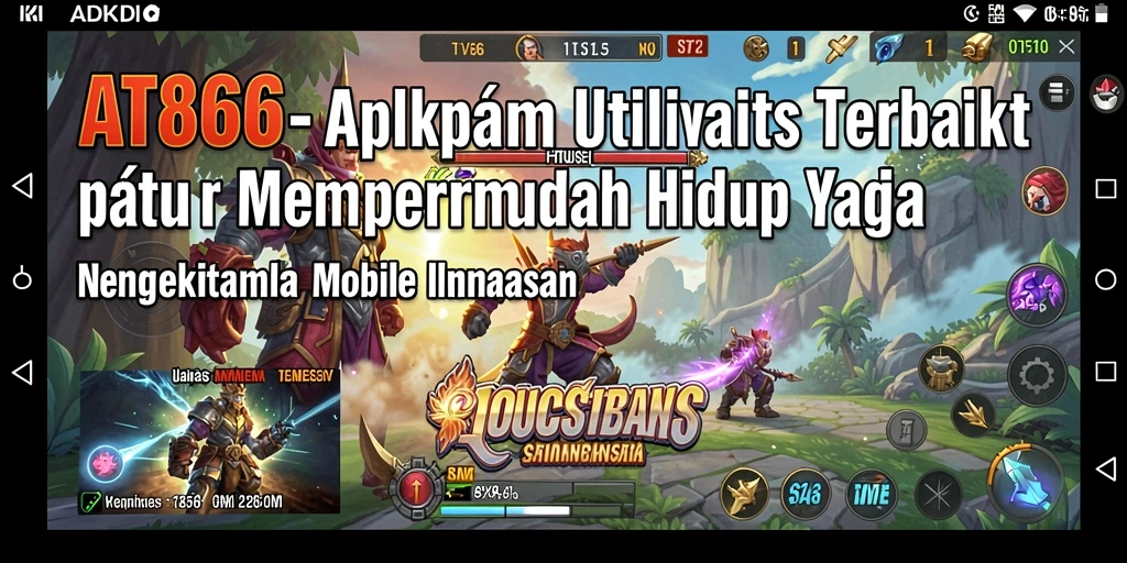Screenshot AT866 menampilkan antarmuka aplikasinya yang bersih dan fungsional.