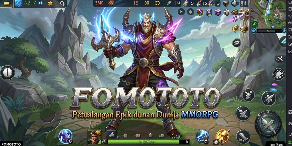 Gameplay mendalam FOMOTOTO dengan petualangan seru di dunia MMORPG.