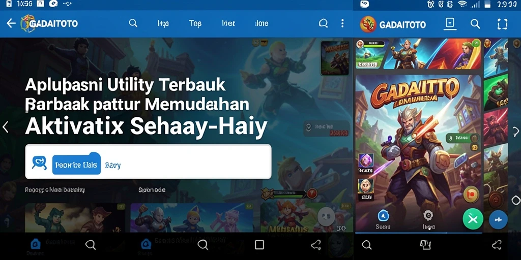 Tampilan screenshot GADAITOTO yang menampilkan list tugas harian dan pengingat.