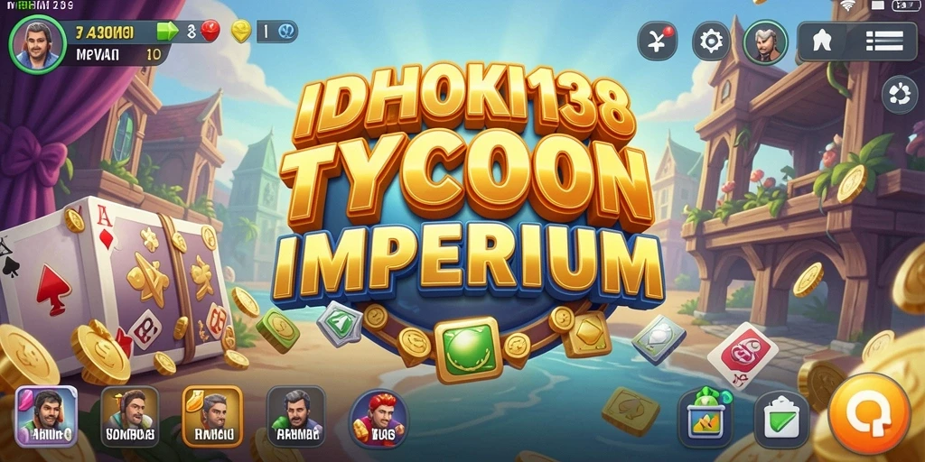 Screenshot gameplay <strong>IDRHOKI138</strong> menampilkan manajemen bisnis yang seru dan interaksi pemain.