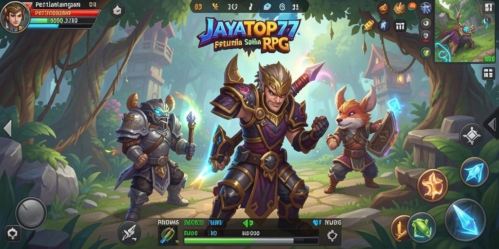 Tampilan gameplay JAYATOP77 yang penuh aksi dan strategi.