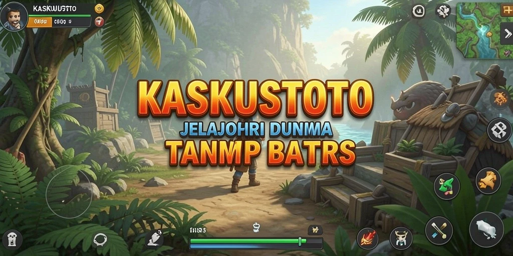 Screenshot gameplay KASKUSTOTO menampilkan eksplorasi dunia yang luas.