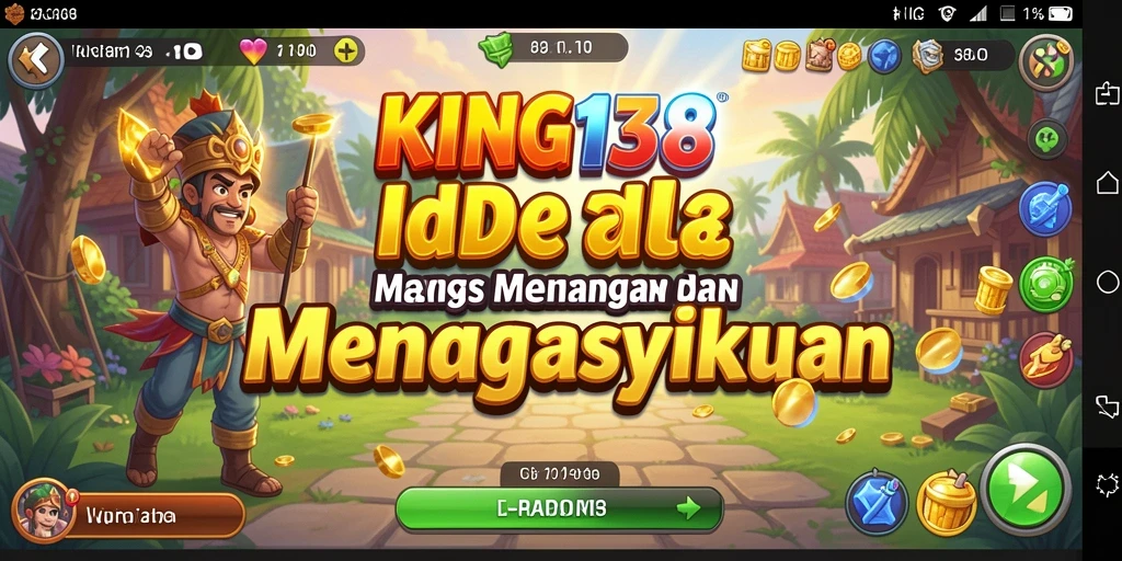 Screenshot gameplay KING138 yang menampilkan karakter beraksi dalam suasana idle.