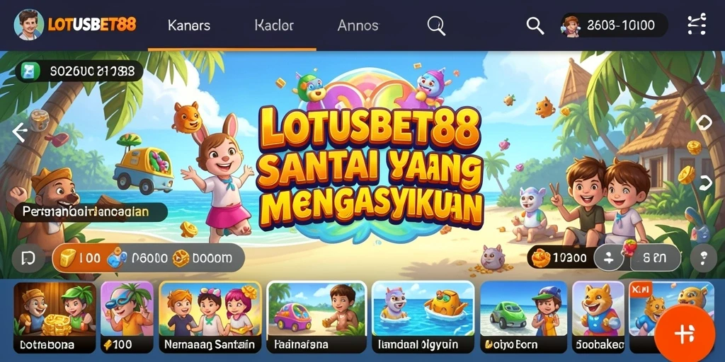 Tampilan gameplay LOTUSBET88 yang seru dan menarik.