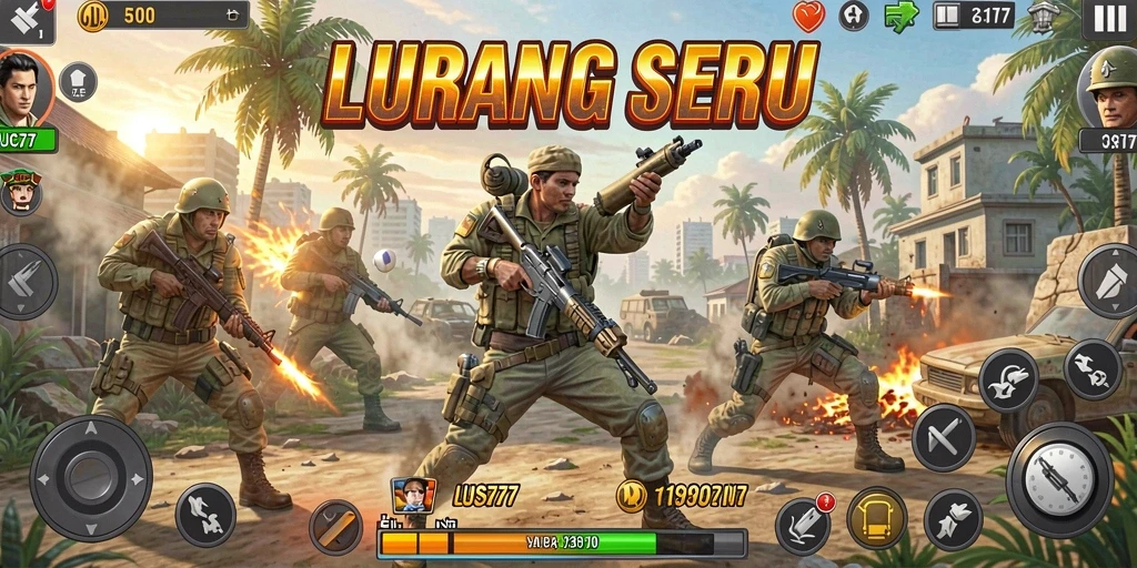Tangkapan layar LUSA777 menunjukkan pertempuran seru dan grafis menakjubkan.