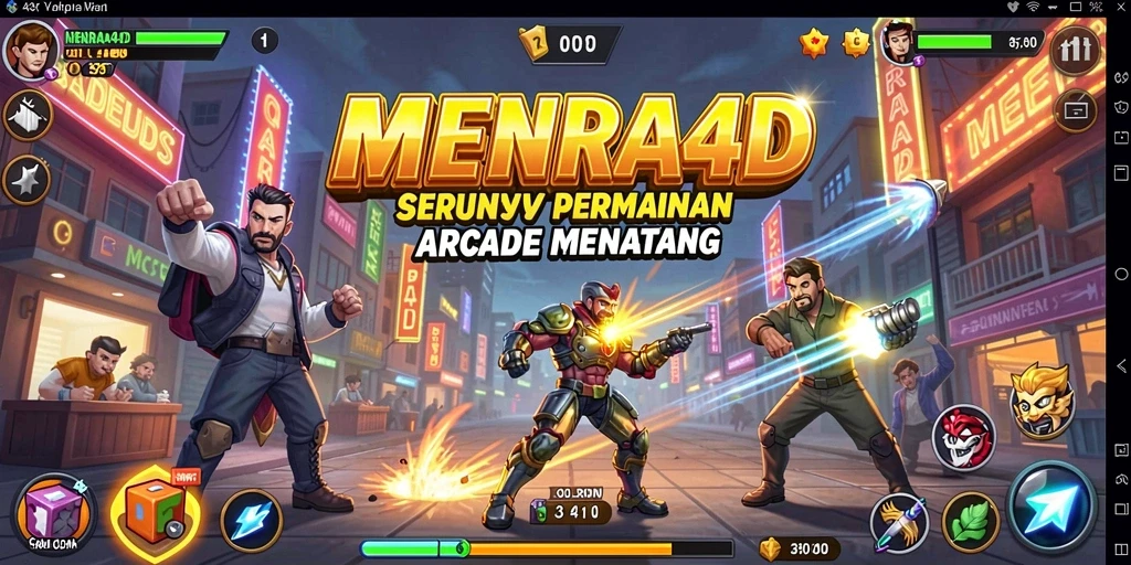 Screenshot gameplay MENARA4D yang menunjukkan aksi seru di level menantang.