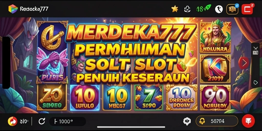 Tampilan gameplay Slot yang seru di MERDEKA777.