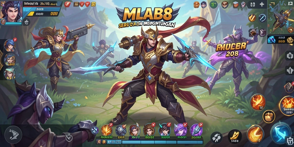 Screenshot gameplay MLBB8 yang menampilkan keseruan slot.