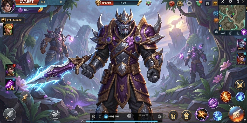 Tampilan gameplay seru dari OVABET dalam dunia MMORPG yang dinamis.