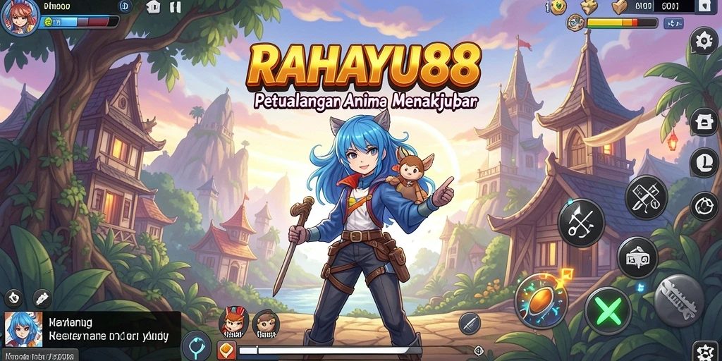 Tangkapan layar RAHAYU88 menunjukkan pertarungan epik karakter Anime.