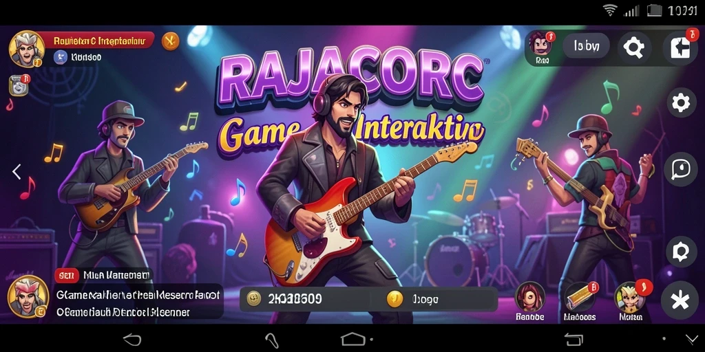 Tampilan menarik dari gameplay RAJACORC yang memikat para penggemar musik.