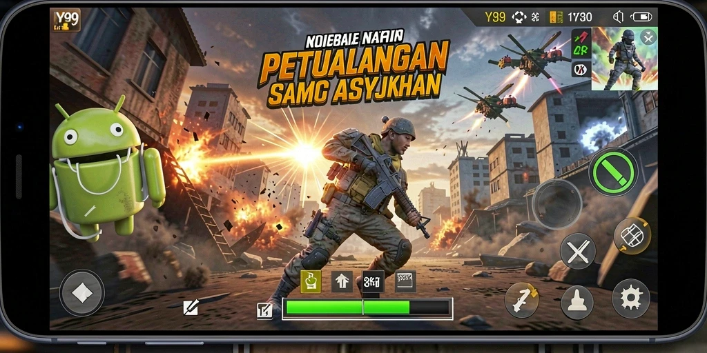 Tampilan gameplay seru dalam Y89 dengan aksi mendebarkan.